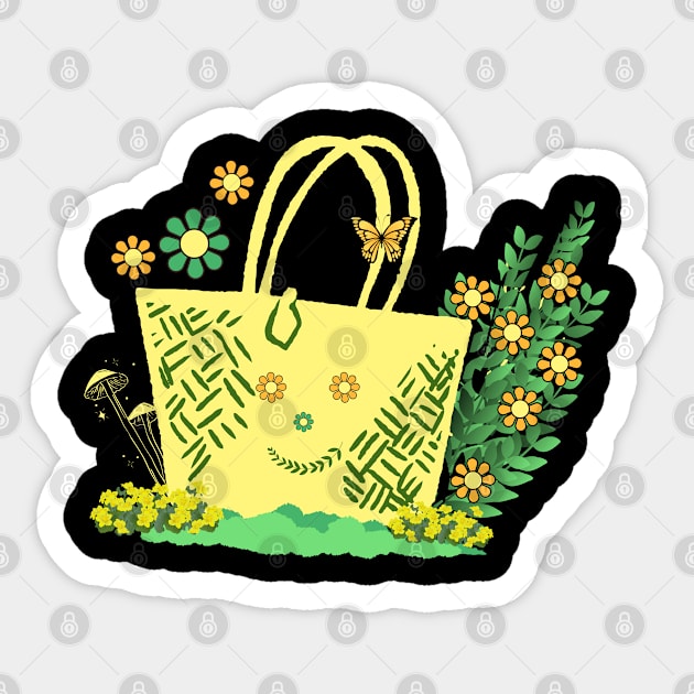 floral handbag Sticker by ICONIS